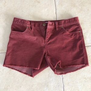 Carve Designs Oahu Shorts, Burgundy, Size 4